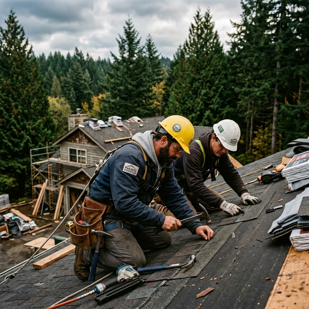 Washington Roofing and Construction team